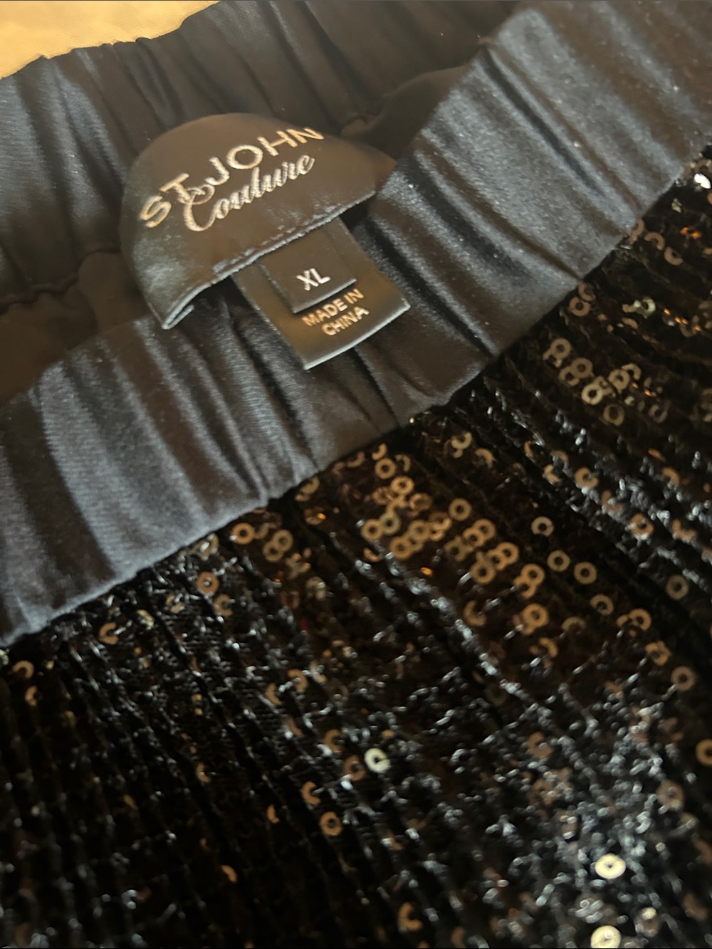 Black Sequin Women's st. John pants, The Devil wears Prada 2.style.